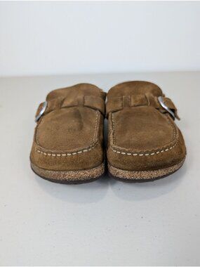 Birkenstock Buckley suede leather clog unisex women's 8 men's 6